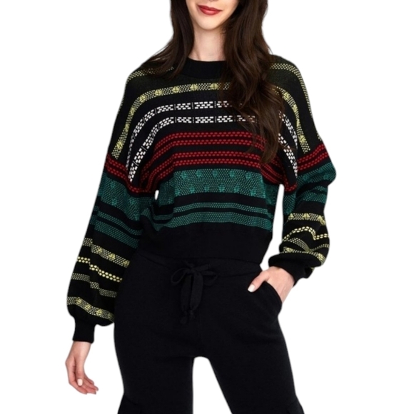 525 America Green Red Yellow White Pullover Sweater - Picture 2 of 12